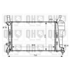 Kühler, Motorkühlung QER2428 von QUINTON HAZELL günstig für 155,35 € online kaufen