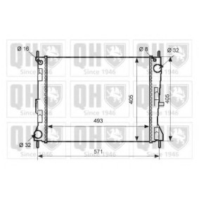 Kühler, Motorkühlung QER2492 von QUINTON HAZELL günstig für 178,60 € online kaufen