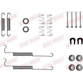 Köp Monteringssats, bromsbackar av QUICK BRAKE 105-0049 till det låga priset 131,79 kr