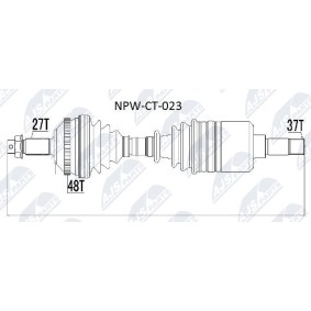 Acquista Semiasse da NTY NPW-CT-023 a buon mercato per soli 134,88 €