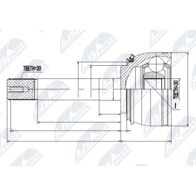 Gelenksatz, Antriebswelle NPZ-TY-018 von NTY günstig für 84,76 € online kaufen