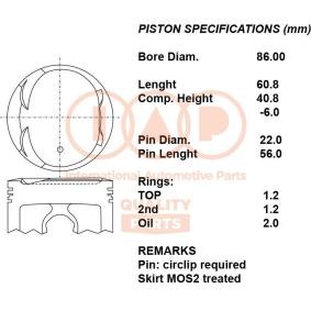Kolben 100-17108 von IAP QUALITY PARTS günstig für 353,56 € online kaufen