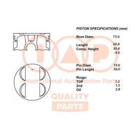Kolben 101-06014 von IAP QUALITY PARTS günstig für 216,55 € online kaufen