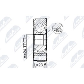 Osta Nivel, pitkittäisakseli NTY:llä NPW-VV-004 edullisesti hintaan 42,63 €
