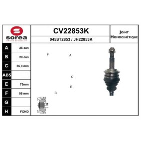 Acquista Kit giunti semiasse da EAI CV22853K a buon mercato per soli 60,93 €