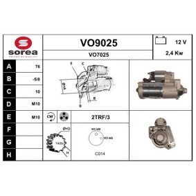 Köp Startmotor av SNRA VO9025 till det låga priset 3608,65 kr