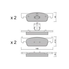 Acquista Kit pastiglie freni da AISIN BPRE-1025 a buon mercato per soli 38,44 €