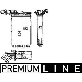 Wärmetauscher, Innenraumheizung AH 116 000P von MAHLE ORIGINAL günstig für 64,16 € online kaufen