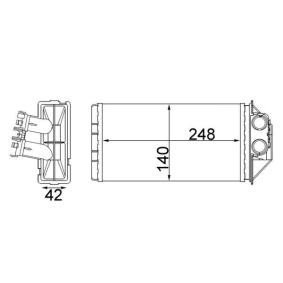 Wärmetauscher, Innenraumheizung AH 187 000S von MAHLE ORIGINAL günstig für 40,19 € online kaufen