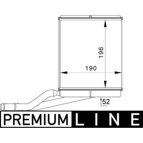 Wärmetauscher, Innenraumheizung AH 228 000P von MAHLE ORIGINAL günstig für 60,95 € online kaufen