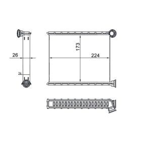 Compre Radiador de calefacción de MAHLE ORIGINAL online para 508 I SW Furgoneta / Familiar (8E) a precios moderados