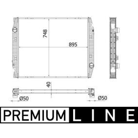 Ladeluftkühler für IVECO von MAHLE ORIGINAL