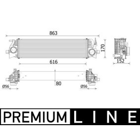 Köp Intercooler av MAHLE ORIGINAL CI 554 000P till det låga priset 3273,80 kr