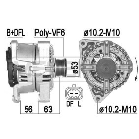 Lichtmaschine von MESSMER 209380A