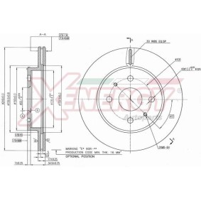 DAIHATSU Bremsscheibe von AP XENERGY