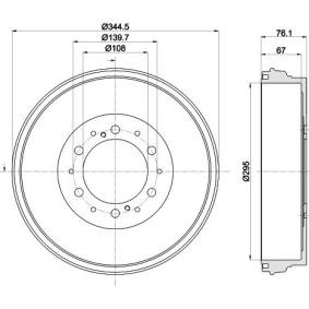 Bremstrommel für TOYOTA von MINTEX