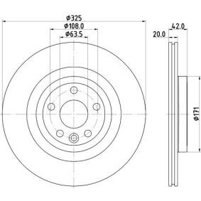JAGUAR Bremsscheibe von MINTEX