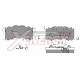 Køb Bremseklodser af AP XENERGY X41304 til den lave pris 226,72 DKK