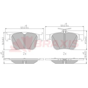 Acquista Kit pastiglie freni da BRAXIS AA0605 a buon mercato per soli 19,49 €