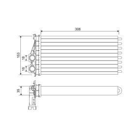 Wärmetauscher, Innenraumheizung 811566 von VALEO günstig für 63,76 € online kaufen