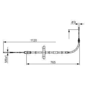 Acquista Cavo freno a mano da BOSCH 1 987 482 867 a buon mercato per soli 31,93 €