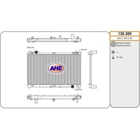 Achetez des Radiateur du moteur AHE 130.369 à prix pour 279,33 €