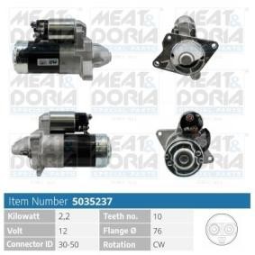 Köp Startmotor av MEAT & DORIA 5035237 till det låga priset 1239,16 kr