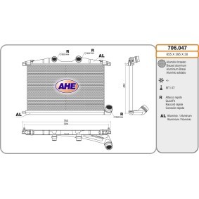 Köp Intercooler av AHE 706.047 till det låga priset 4491,08 kr
