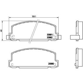 Bremsbeläge von BREMBO P 34 002