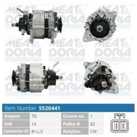 Lichtmaschine 5520441 von MEAT & DORIA günstig für 153,58 € online kaufen