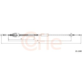 Compre Cabo de aço, accionamento da embraiagem da COFLE 92.15.1380 a um preço baixo por 31,46 €