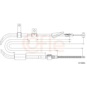 Handbremsseil 92.17.5031 von COFLE günstig für 23,22 € online kaufen