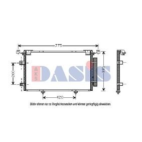Acquista Radiatore aria condizionata da AKS DASIS online per Camry Sedan (_V3_) a prezzi moderati