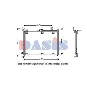 Compre Condensador de ar condicionado de AKS DASIS online para SWIFT II Hatchback (EA, MA) a preços moderados