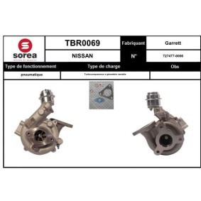 NISSAN Turbolader von SNRA