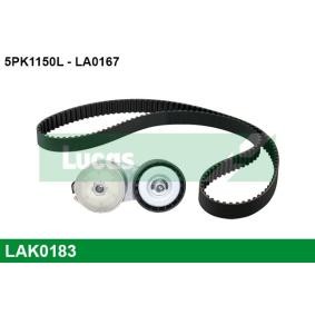 Comprar Juego de correas trapeciales poli V de LUCAS LAK0183 a bajo precio de 57,30 €