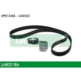Comprar Juego de correas trapeciales poli V de LUCAS LAK0186 a bajo precio de 74,68 €