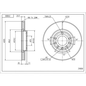 Bremsscheibe 218 000 von HART günstig für 33,16 € online kaufen