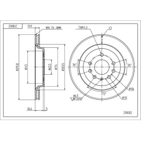 Bremsscheibe 218 002 von HART günstig für 26,02 € online kaufen