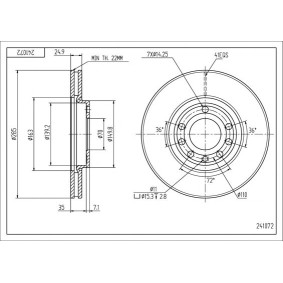 Bremsscheibe 241 072 von HART günstig für 100,93 € online kaufen