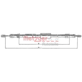 Handbremsseil 10.4572 von METZGER günstig für 14,68 € online kaufen