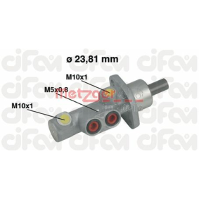 Achetez des Maître-cylindre de frein METZGER 202-452 à prix pour 93,46 €