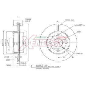 DAIHATSU Bremsscheibe von AP XENERGY