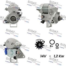 Köp Startmotor av SIDAT S12DE0512A2 till det låga priset 1551,49 kr
