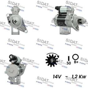 Köp Startmotor av SIDAT S12DE0513A2 till det låga priset 2046,50 kr