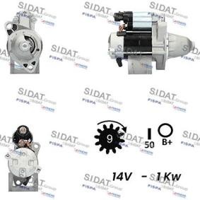 Köp Startmotor av SIDAT S12DE0520A2 till det låga priset 1712,44 kr