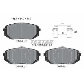 Acquista Kit pastiglie freni da TEXTAR 2649301 a buon mercato per soli 67,57 €