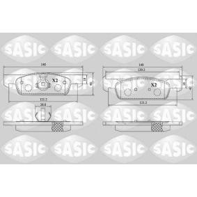 Acquista Kit pastiglie freni da SASIC 6214048 a buon mercato per soli 43,21 €
