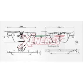 Bremsbeläge X41423 von AP XENERGY günstig für 26,26 € online kaufen