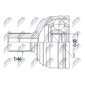 Acquista Kit giunti semiasse da NTY NPZ-VW-044 a buon mercato per soli 44,29 €